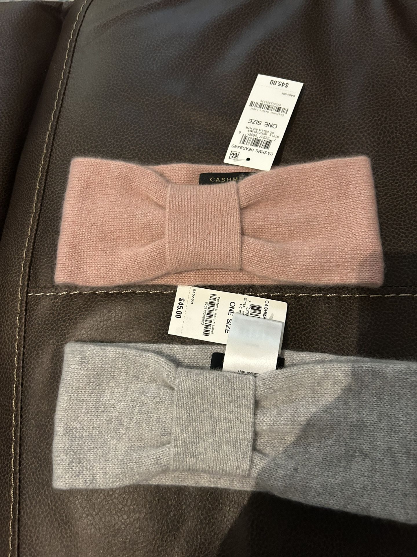 NWT Two 100% Cashmere Headband