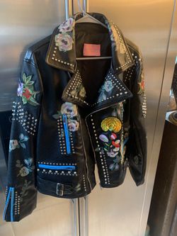 New XL ,AZALEA WANG  Motorcycle Jacket 