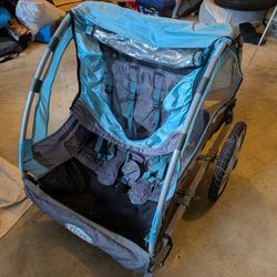 InStep Quick-N-EZ Double Bike Trailer/Stroller – Like New!