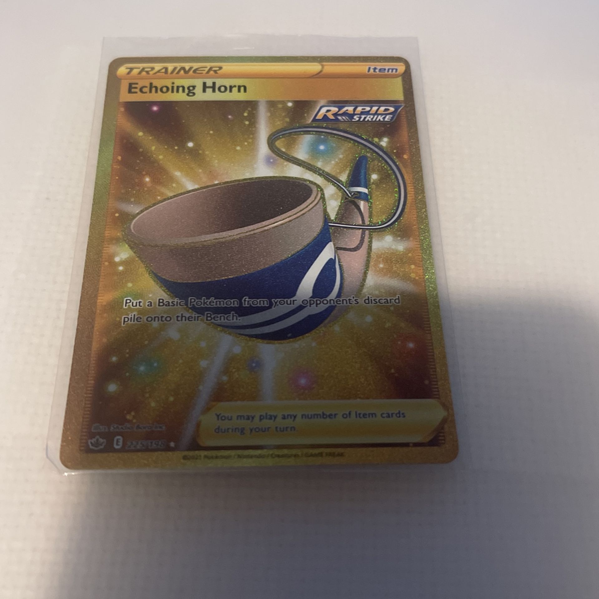Pokémon Trainer Echoing Horn Gold 225/198