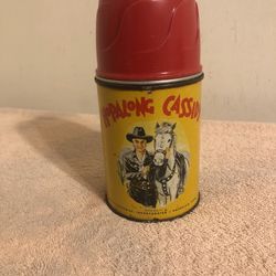 Vintage 1950’s William Boyd Ltd Hopalong Cassidy Aladdin Thermos Bottle