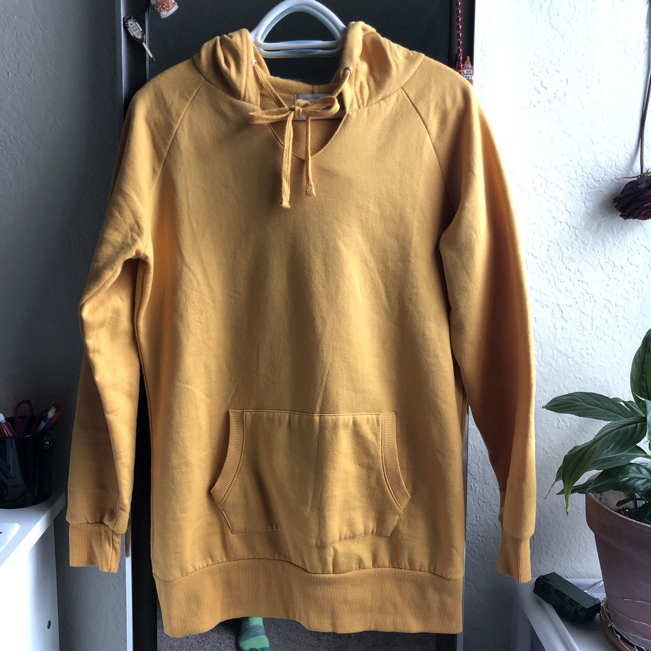 Yellow hoodie
