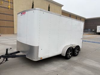 2017 enclosed trailer 14 x 7 rear ramp door