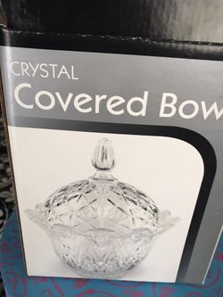 Crystal Covered. Bowl. $10. New