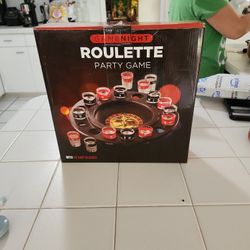 Game Night Roulette Party Drinking Game with 16 Shot Glassess
