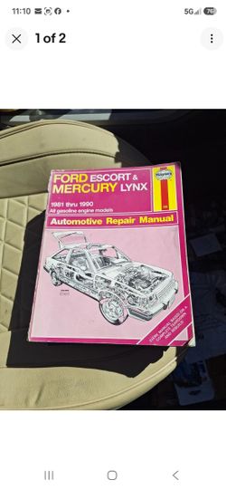 Ford Escort Repair Book, See Pics Good Used Condition. 35th Ave And McDowell Phx
