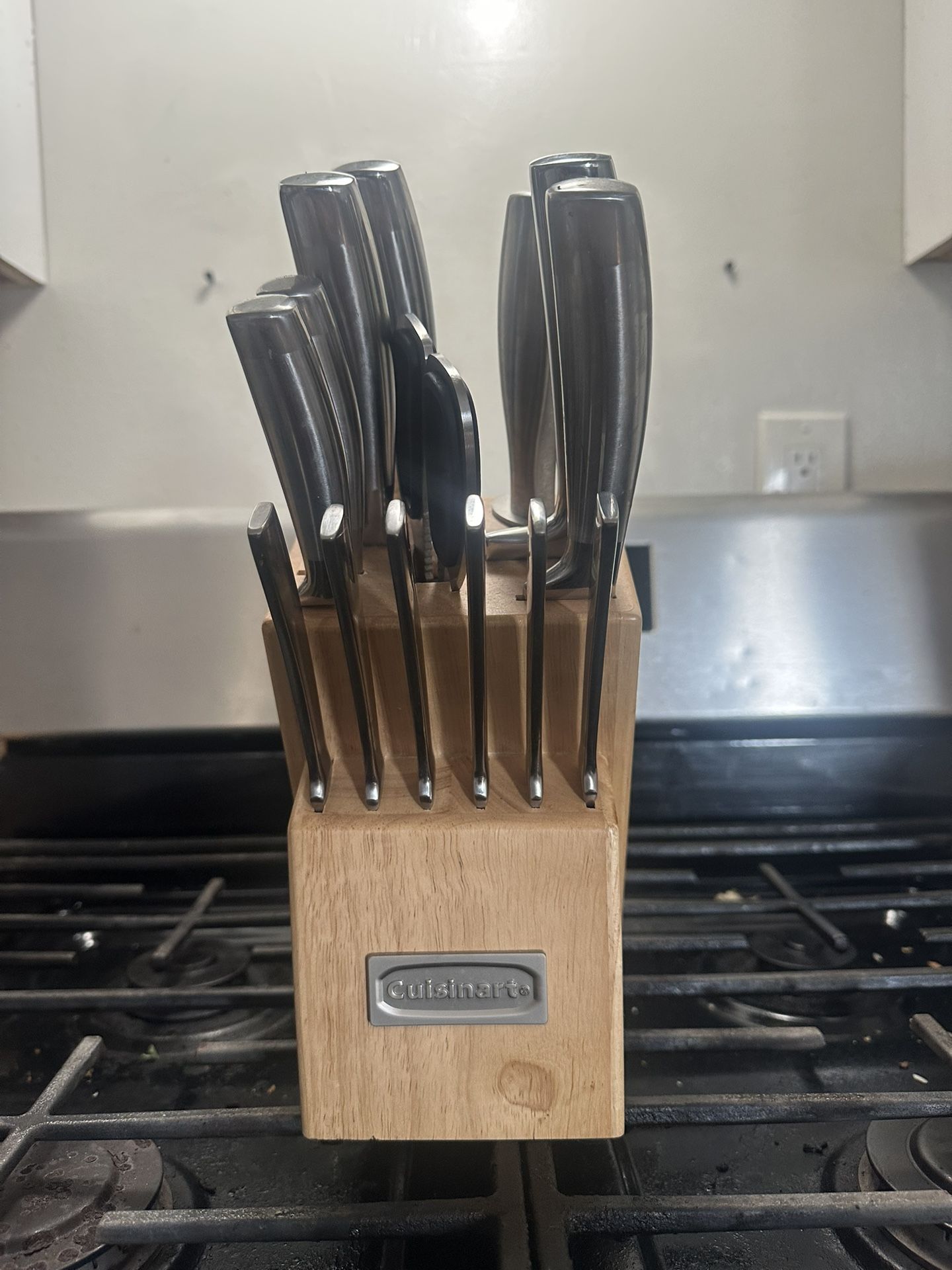 Knife block and sharpener