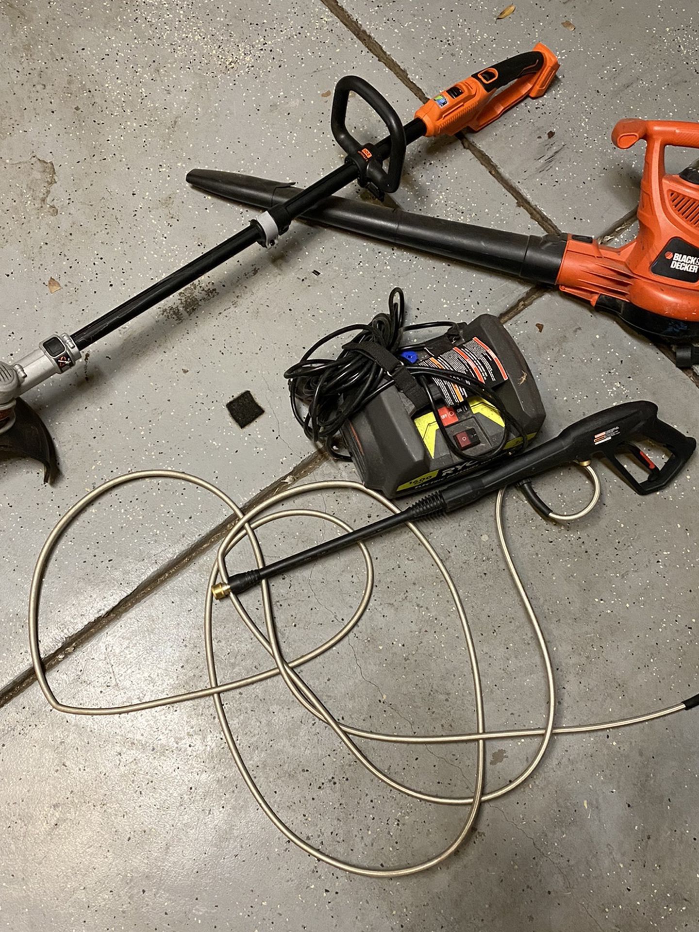 Electric Pressure Washer, Leaf Blower And Weed eater