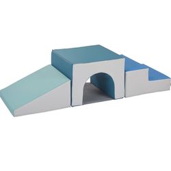 ECR4Kids SoftZone Single Tunnel Climber, Toddler Playset, Contemporary