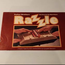 Razzle Vintage 1981 Parker Brothers Race for the Word Game