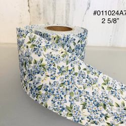 5 Yds of 2 5/8” Vintage Cotton Floral Ribbon For Crafts #011024A7 
