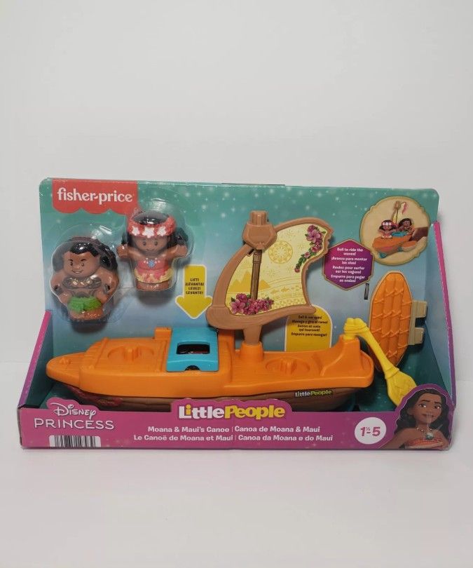 Fisher Price Little People Disney Princess Moana & Maui’s Canoe Cake Topper