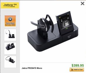 Brand New - Jabra Pro9470 wireless headset