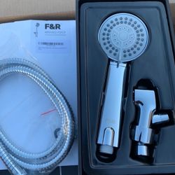 F&R 3.3" High Pressure Handheld Shower Head with 3 Spray Settings Shower Handle