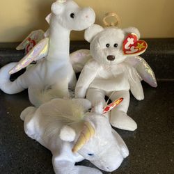 Ty beanie babies MAGIC, MYSTIC & HALO 2000, New With All Tags Gift
