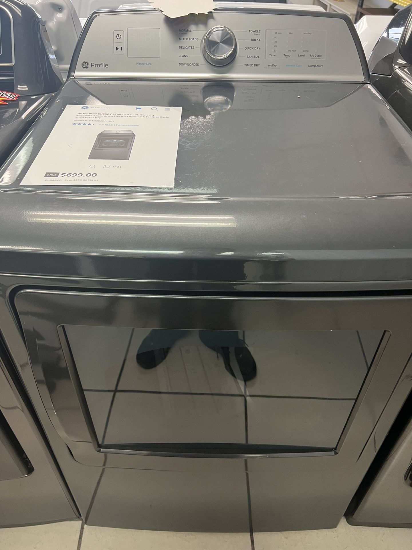 GE profile electric dryer