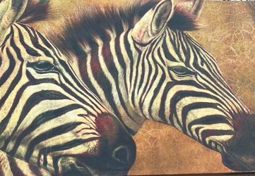 Zebra Canvas Wall Art Painting