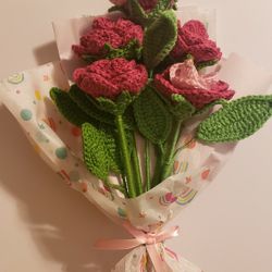 Rose Flower Bouquet | Crochet Flowers Bouquet 💐 