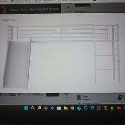 Giantex Twin Loft Bed With Slide