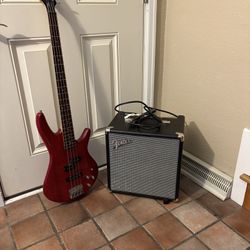 Electric Bass And Amp
