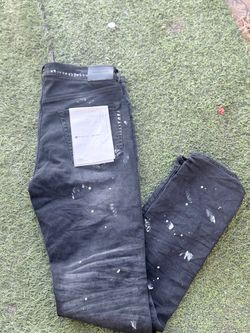 Purple Brand Black Paint Splatter Jeans good condition