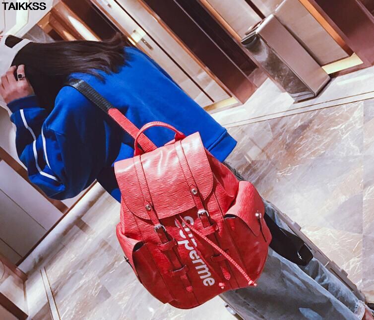 2018New Fashion Luxury Brand Women Men Pu Backpack Girl High Quality Cool Backpacks High School Bag Travel Bags Lady Backpack