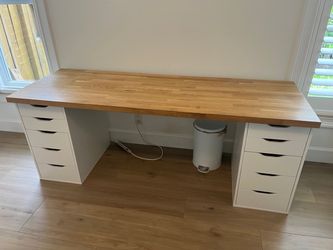 Large Desk with Dual Drawer Units
