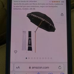 Lagarde Umbrella 6Feet Wit Cover