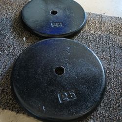 2-25Lb Weights (((PICK UP ONLY)))