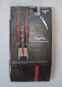 Womans skeleton tights