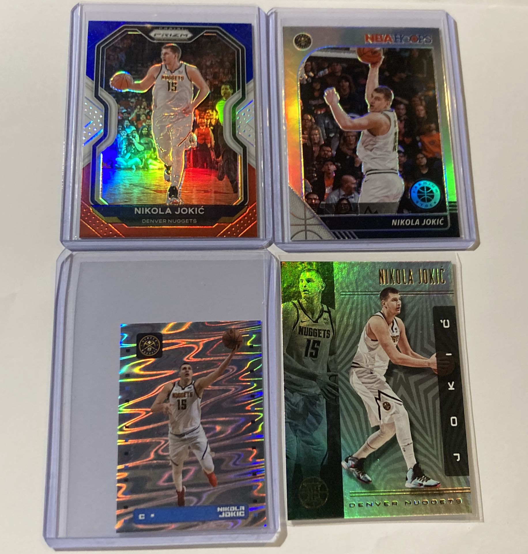 Nikola Jokic Lot Of 4 Cards & Sticker Denver Nuggets Basketball