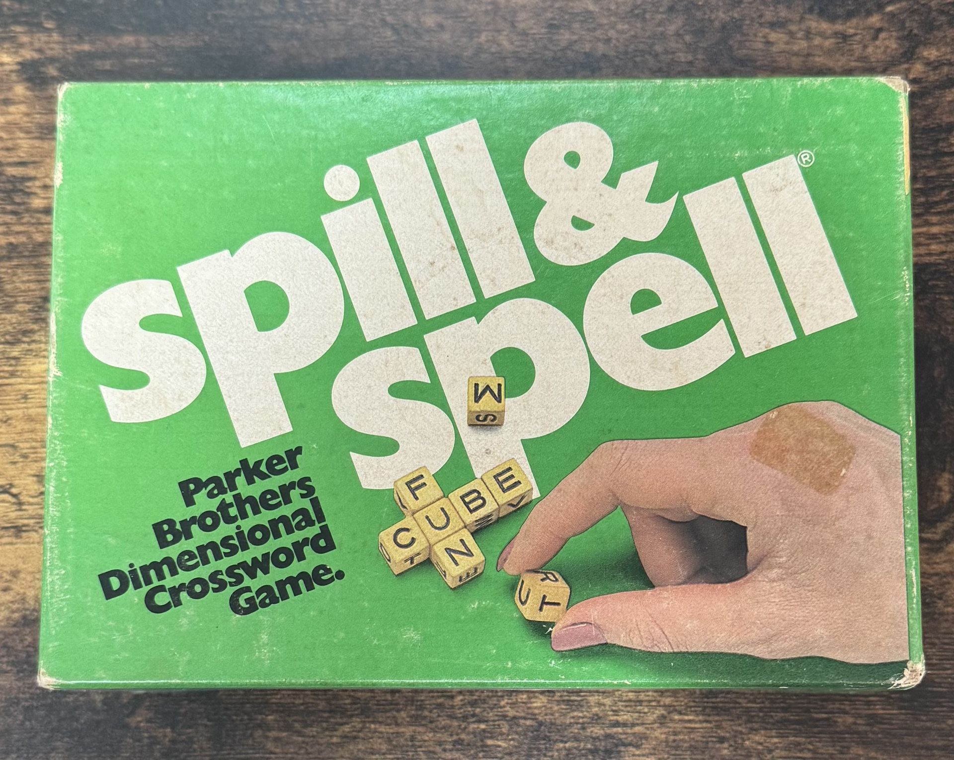 Vintage Spill n Spell Dice Word Game just $5