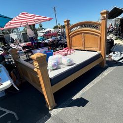 Queen Size Bed Frame & Box Spring