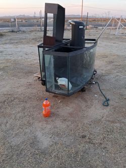 2 large aquariums