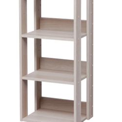 Wood bookcase 34.63” H x 15.76 W