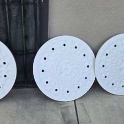 San Francisco Solid Wood Manhole Cover Replica 