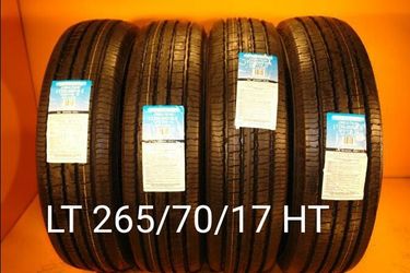 265/70/18 For Sale 4 New Tires We Service Motorcycle Tires