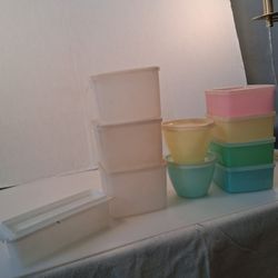 Vintage Tupperware Set Containers Lids Lot