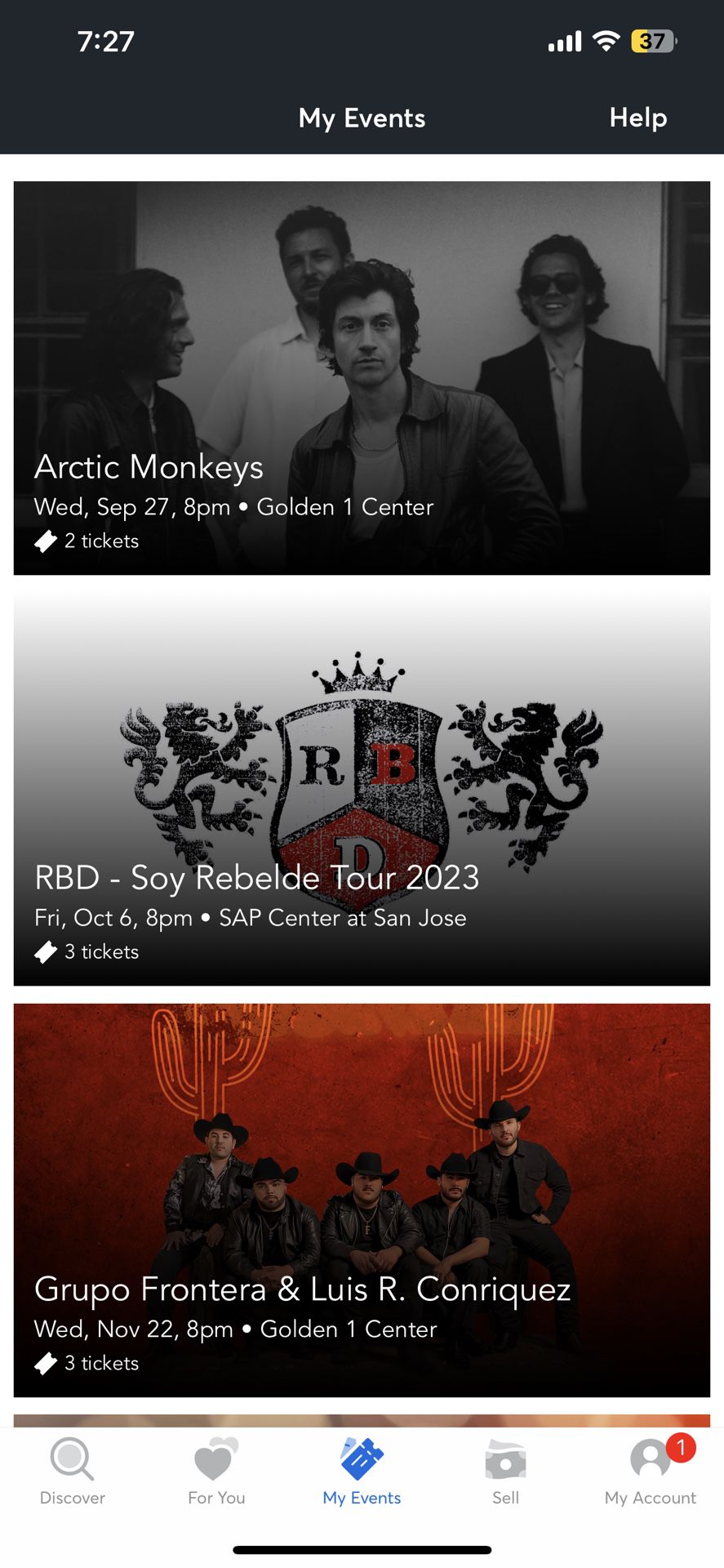 RBD / Rebelde Concert Tickets