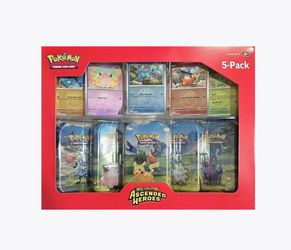 Costco Ascended Heroes Mini Tins 5-Pack sealed boxes