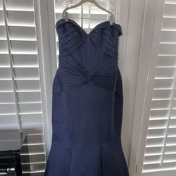 David’s Bridal Dress. Navy Blue