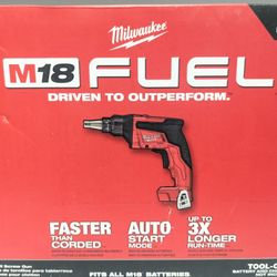 M18 Milwaukee FUEL Brushless Drywall Screwgun 