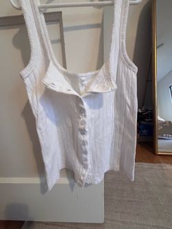 Button up tank top