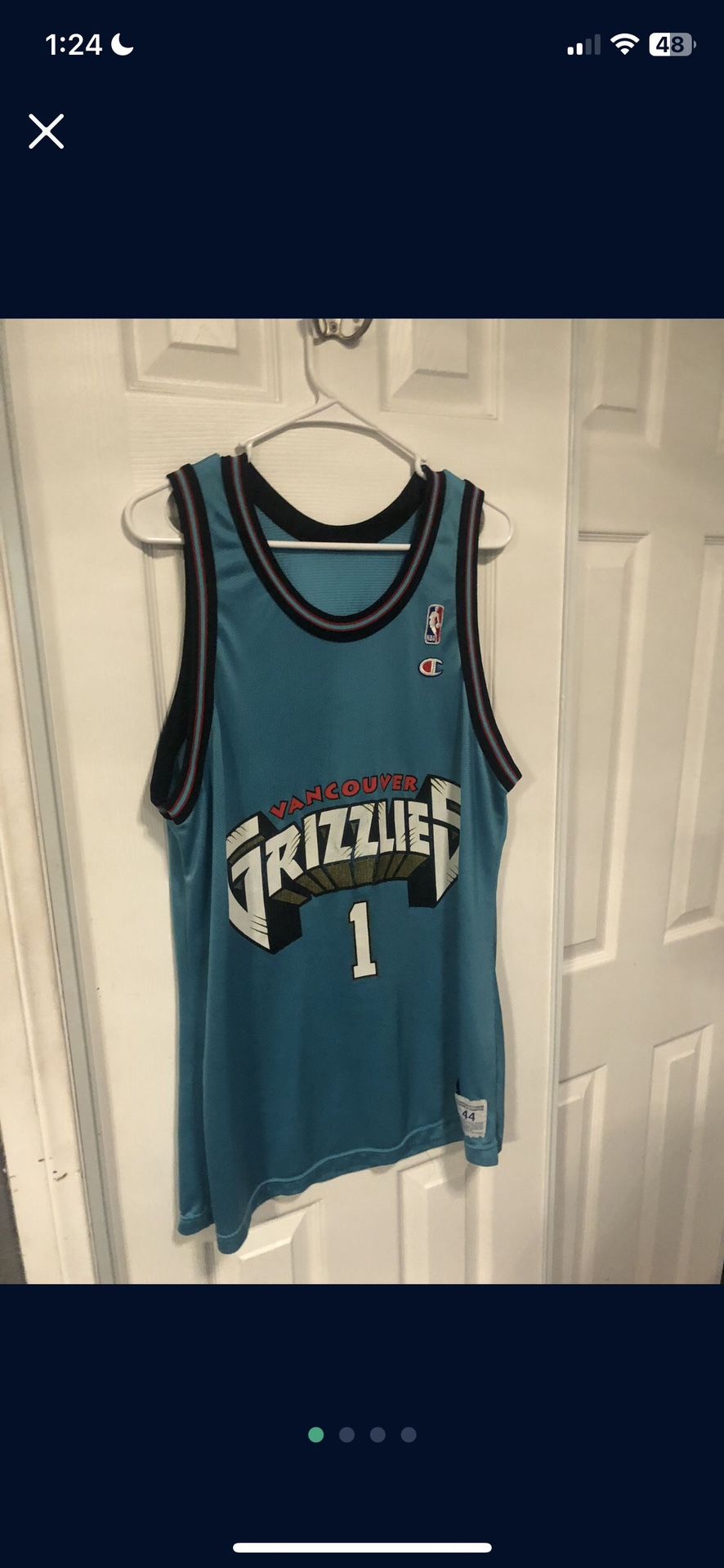 vintage champion grizzlies jersey 
