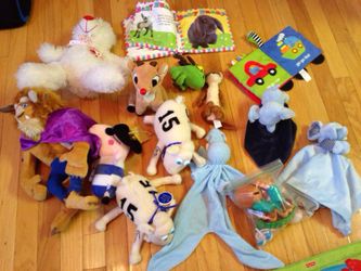 Bunch of baby toys