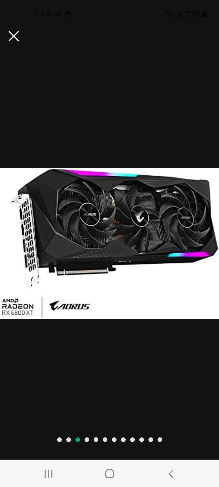 AORUS Radeon RX 6800 XT Master for Sale in Hemet, CA - OfferUp