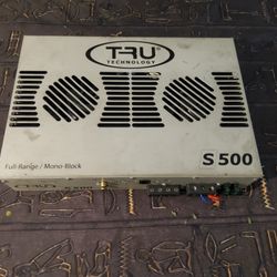 TRU Technology S500 Amplifier Full Range/Mono Block