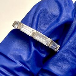 925 Sterling silver cz ring size 6.5