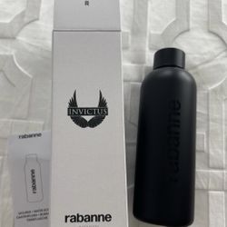Paco rabanne water bottle invictus black Brand new