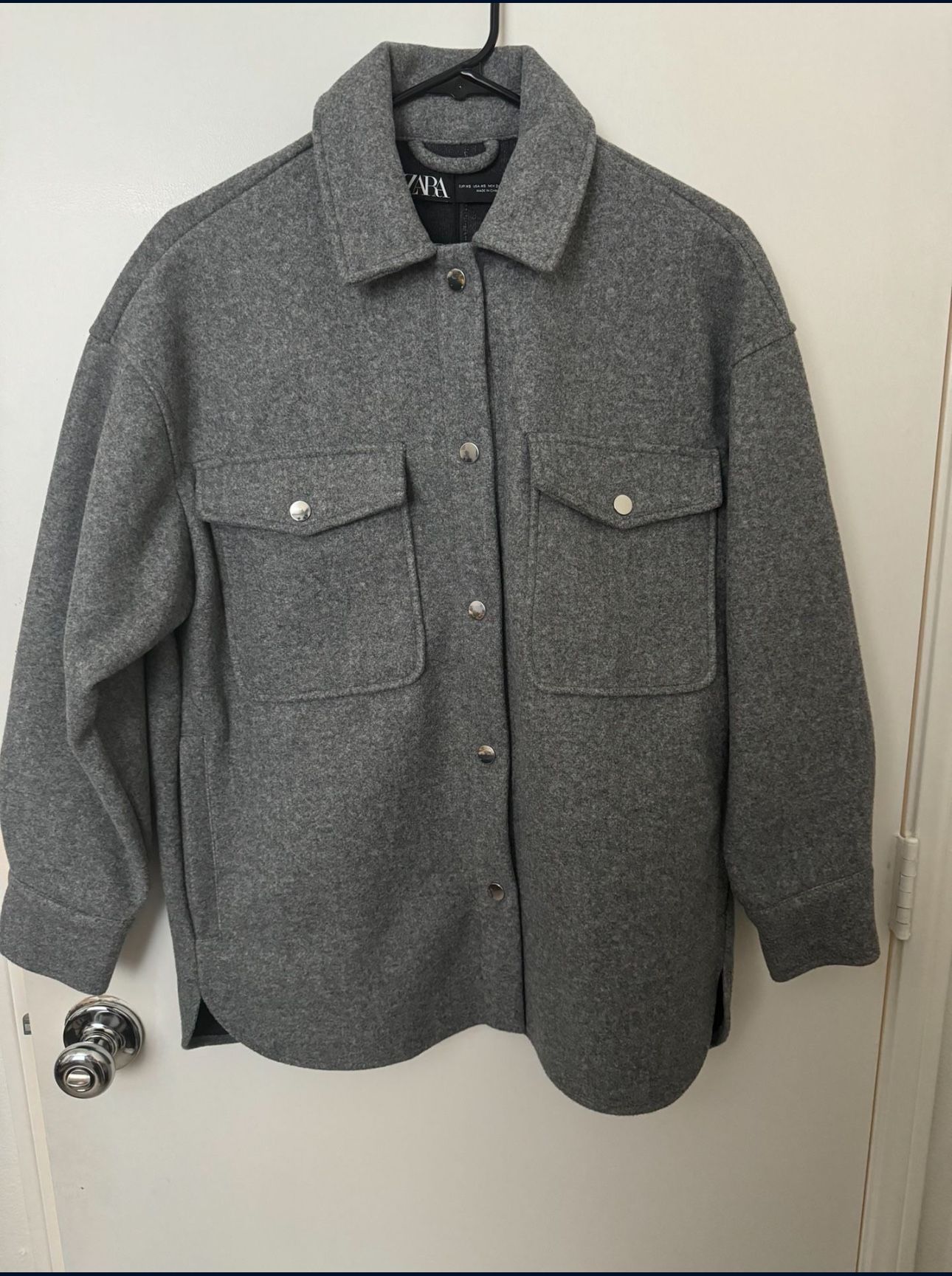 Zara Oversized Button Up Jacket